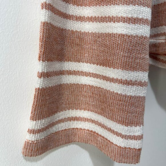 Roxy Y2K Laid Back Surf Style Striped Hooded Casual Comfy Sweatshirt [size M] - Picture 6 of 10